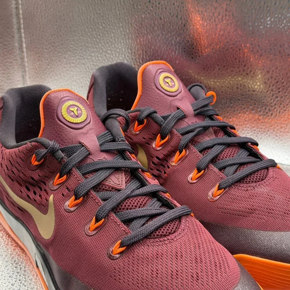 Size 7Y Nike Kobe 9 IX EM Deep Garnet GS Hyper Crimson Kids‎ Shoes 653593-601